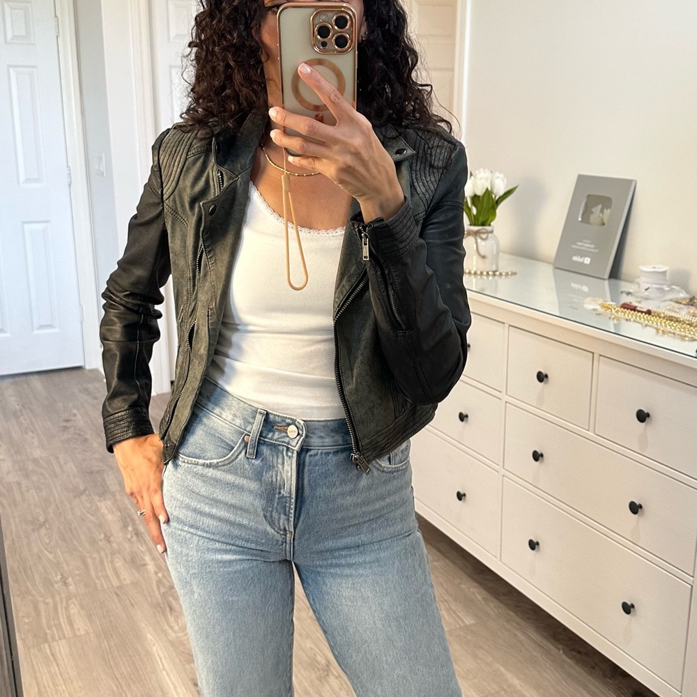 Top Shop Leather Jacket. - image 1